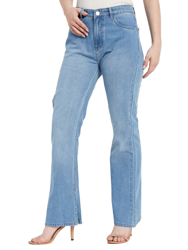 Wide Leg Mid Waist Jeans