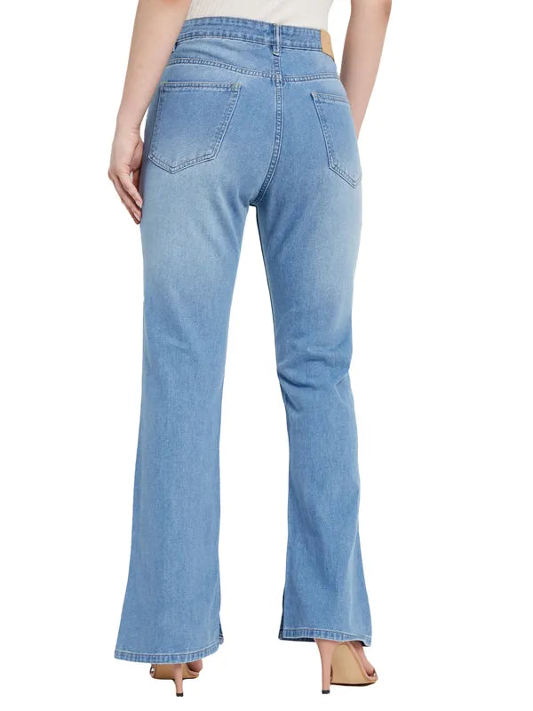 Wide Leg Mid Waist Jeans