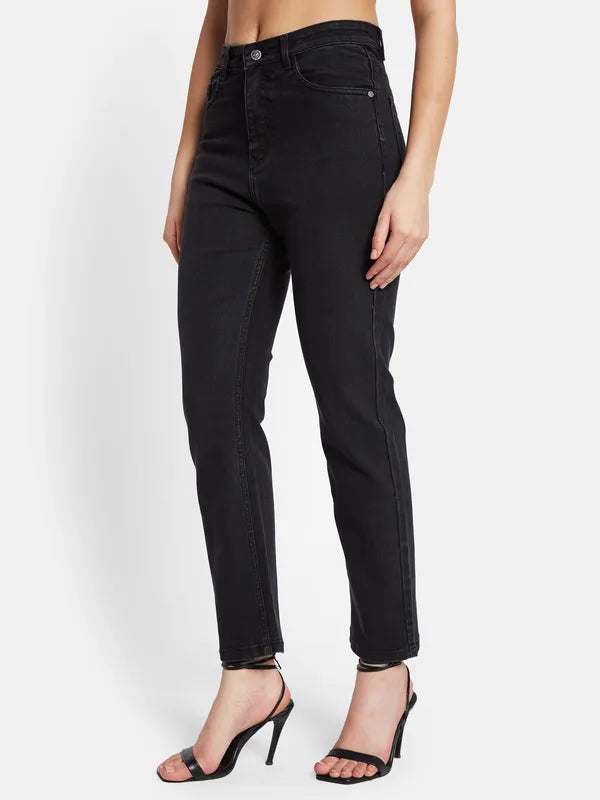 Mettle Women Straight Fit Stretchable Cotton Jeans