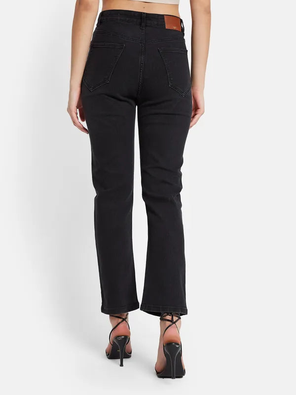 Mettle Women Straight Fit Stretchable Cotton Jeans