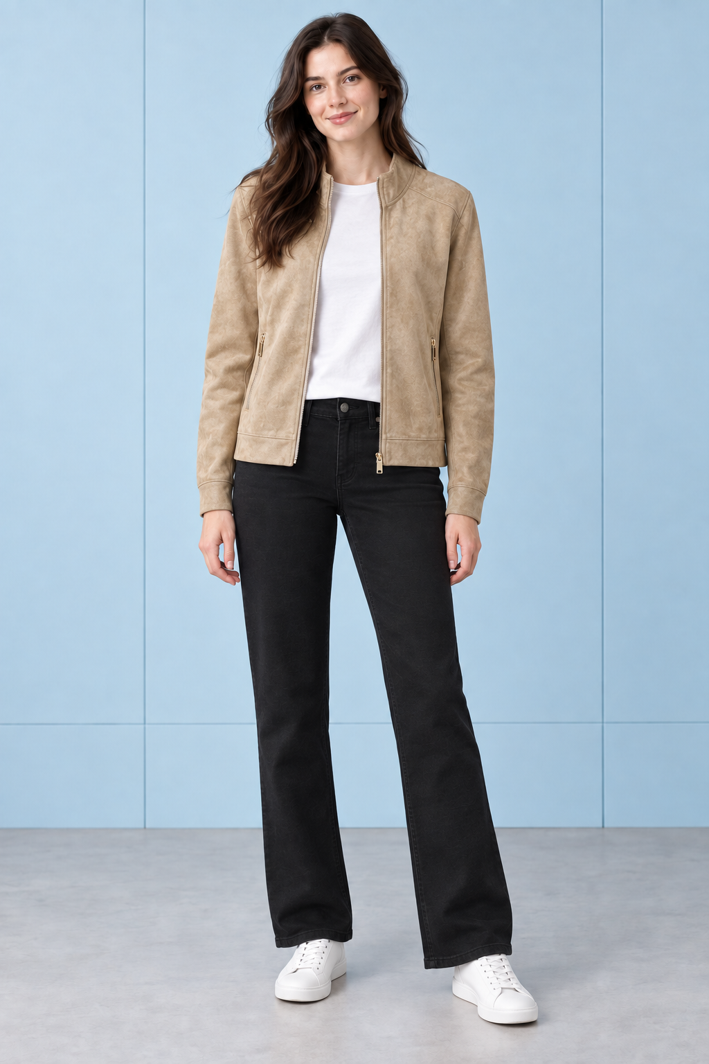 Women’s Black Bootcut Jeans – Regular Fit High-Rise Denim Jeans