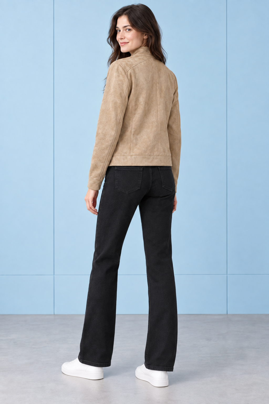Women’s Black Bootcut Jeans – Regular Fit High-Rise Denim Jeans