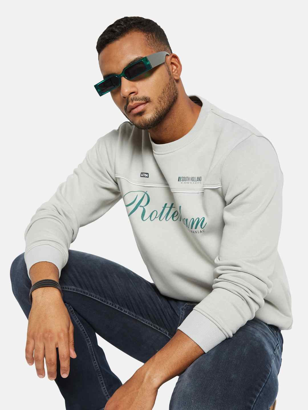 Octave Men Printed Sweatshirt