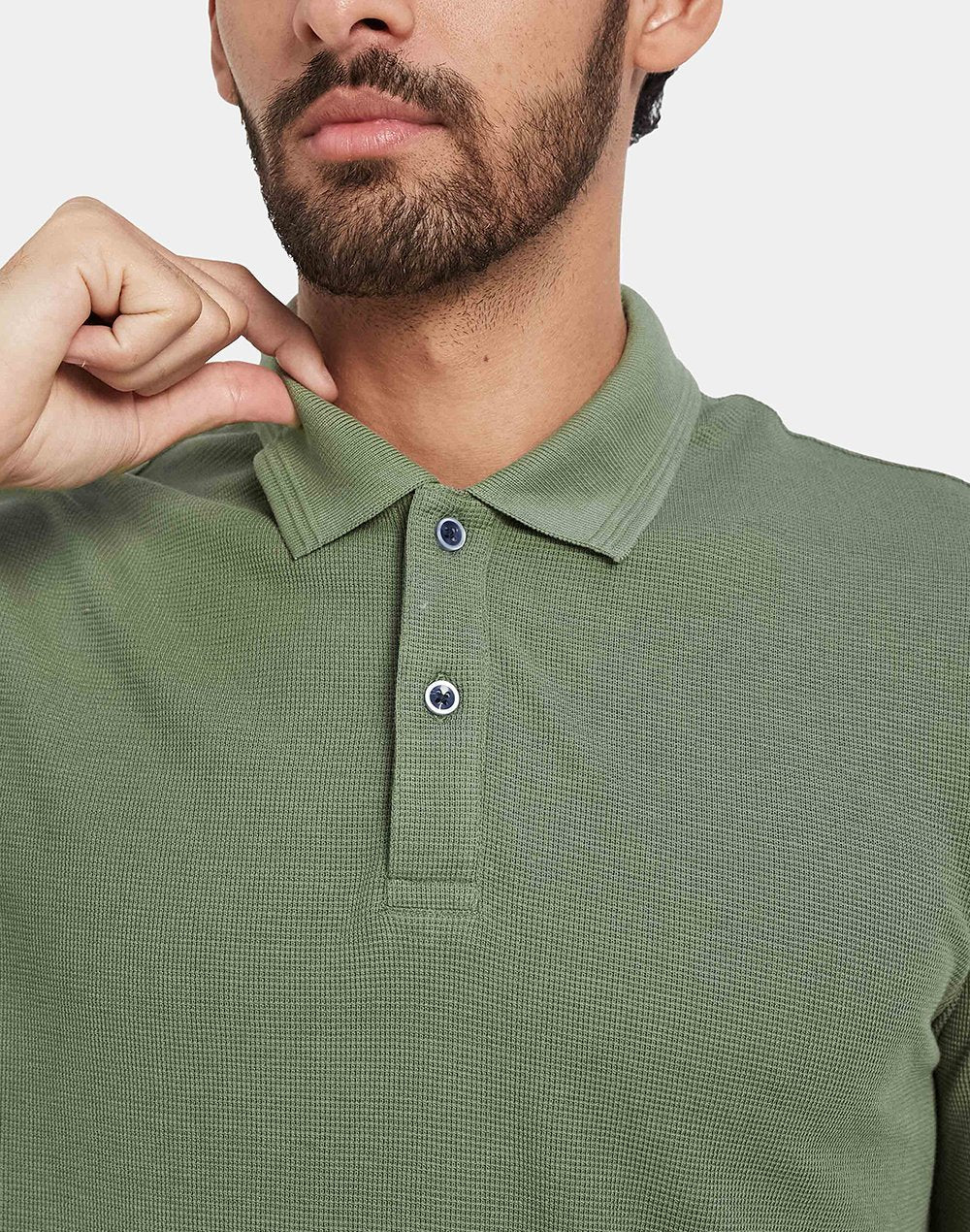 Mettle Polo Collar Cotton T-Shirt