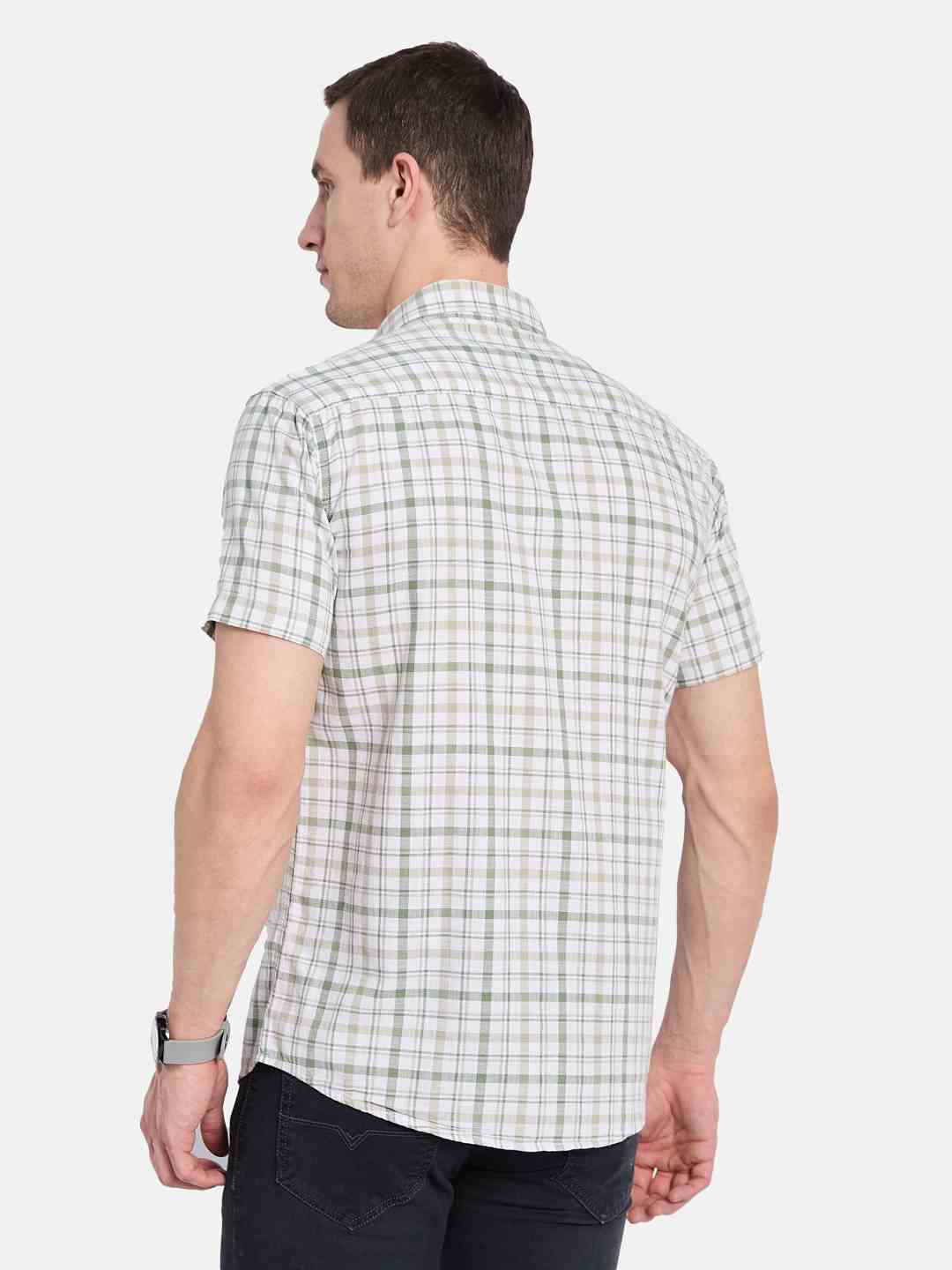 METTLE Men Multi Stripes Opaque Striped Casual Shirt