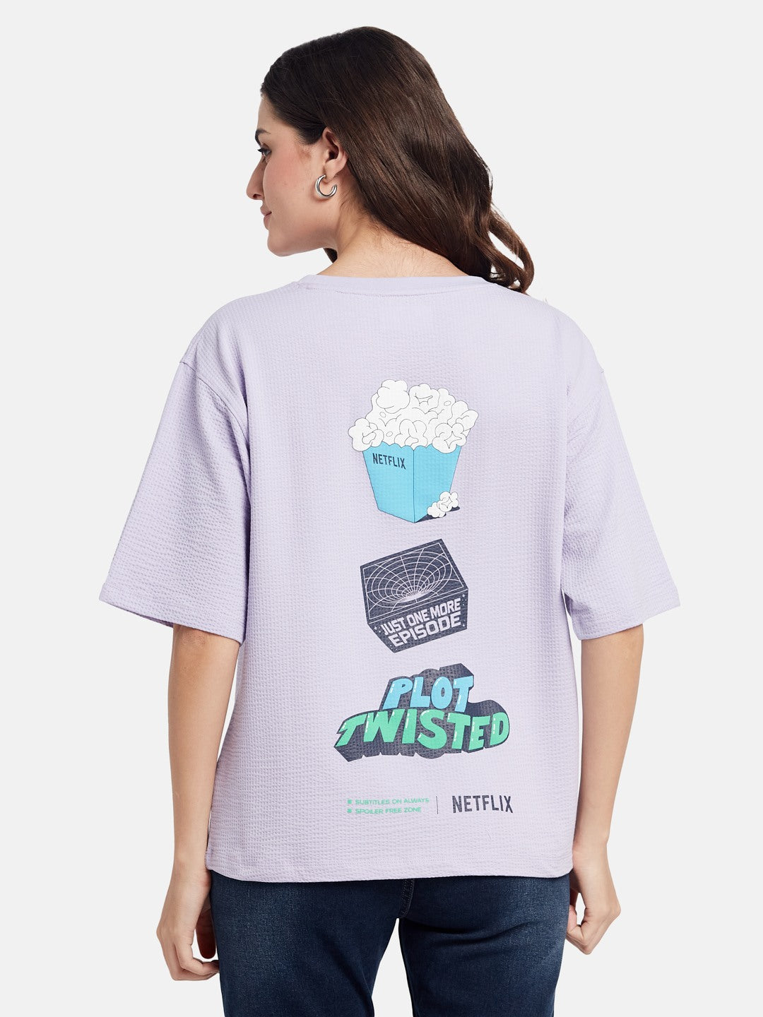 METTLE Graphic Printed Round Neck Cotton T-shirt