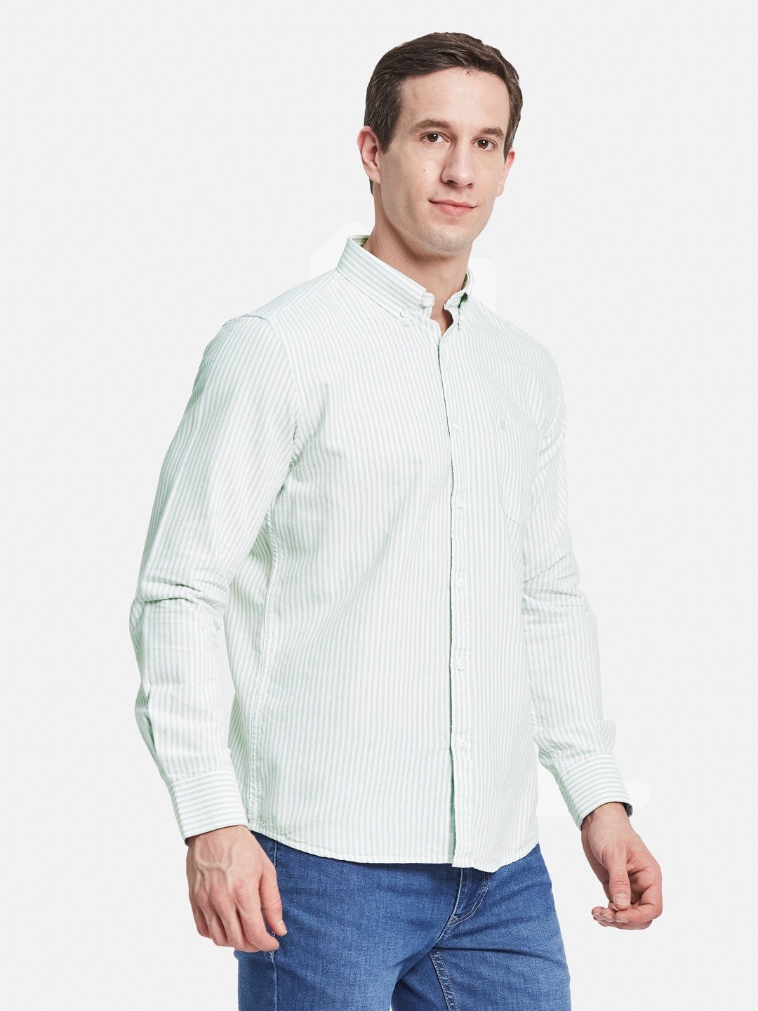 METTLE Men Multi Stripes Opaque Striped Casual Shirt