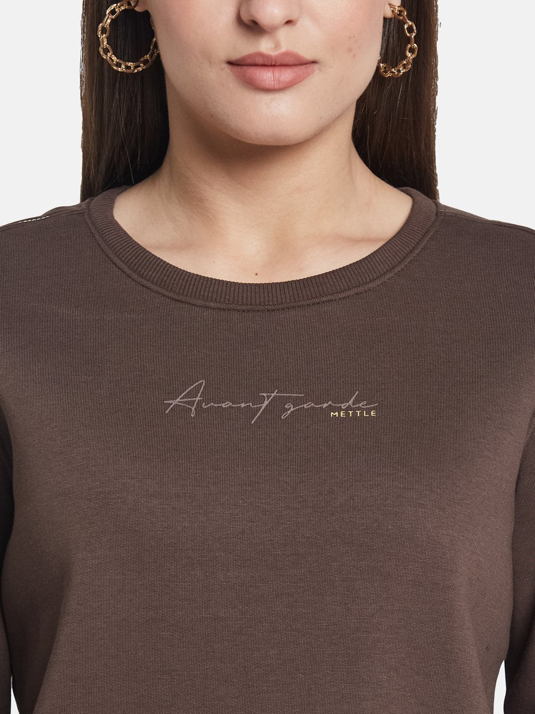 METTLE Women Round Neck Sweatshirt
