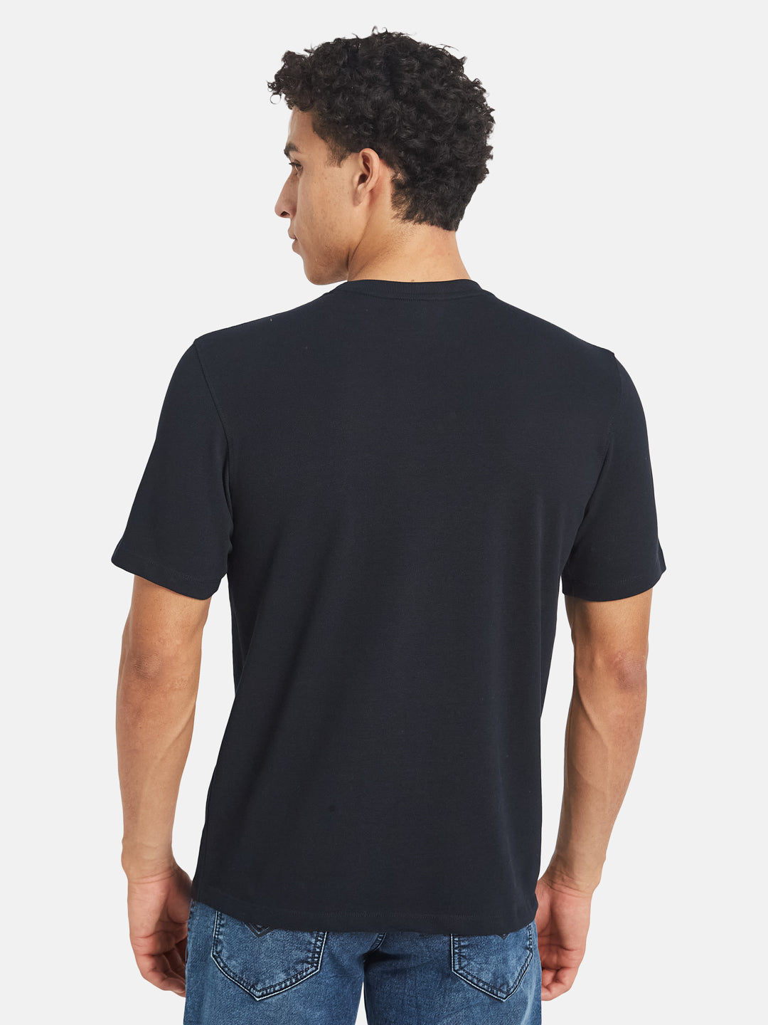 Octave Men Printed Regular Fit Cotton T-shirt