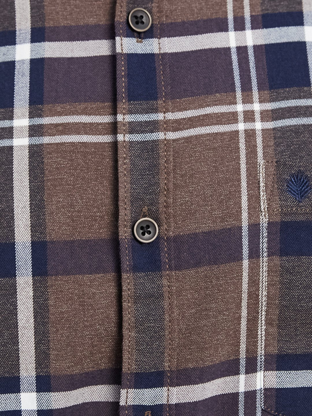 Mettle Tartan Checked Cotton Casual Shirt