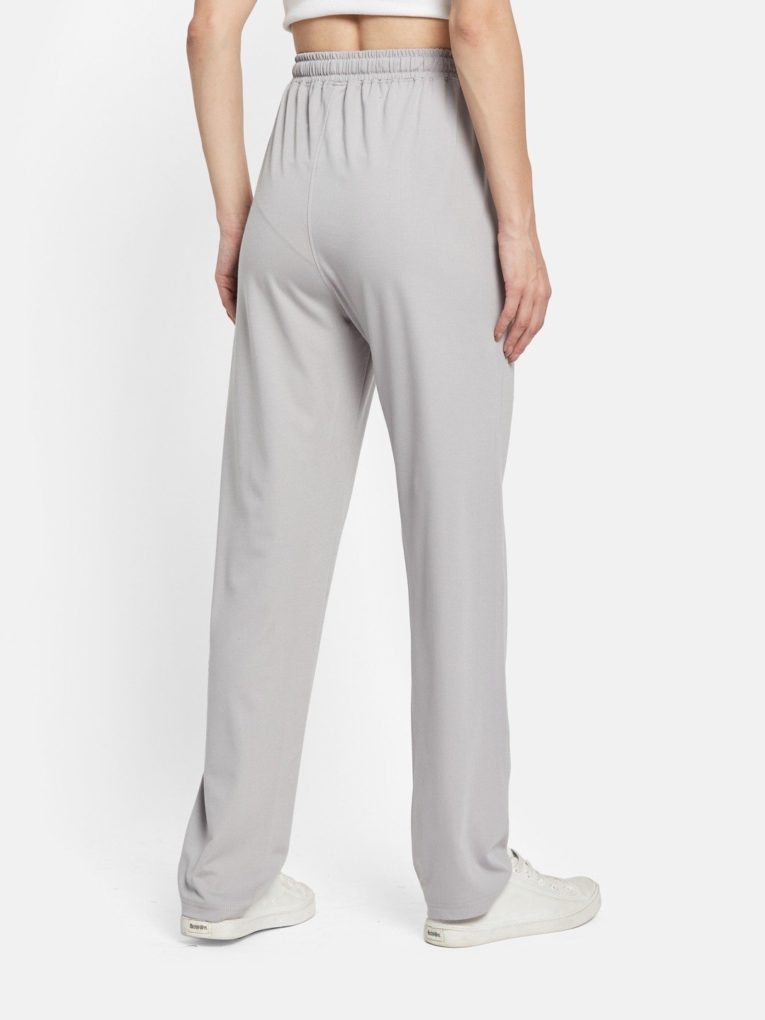 METTLE Women Cotton Mid Rise Track Regular Fit Pants