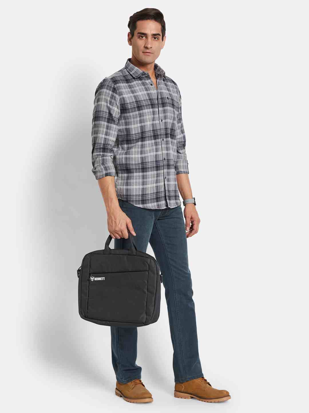 METTLE Men Multi Stripes Opaque Striped Casual Shirt
