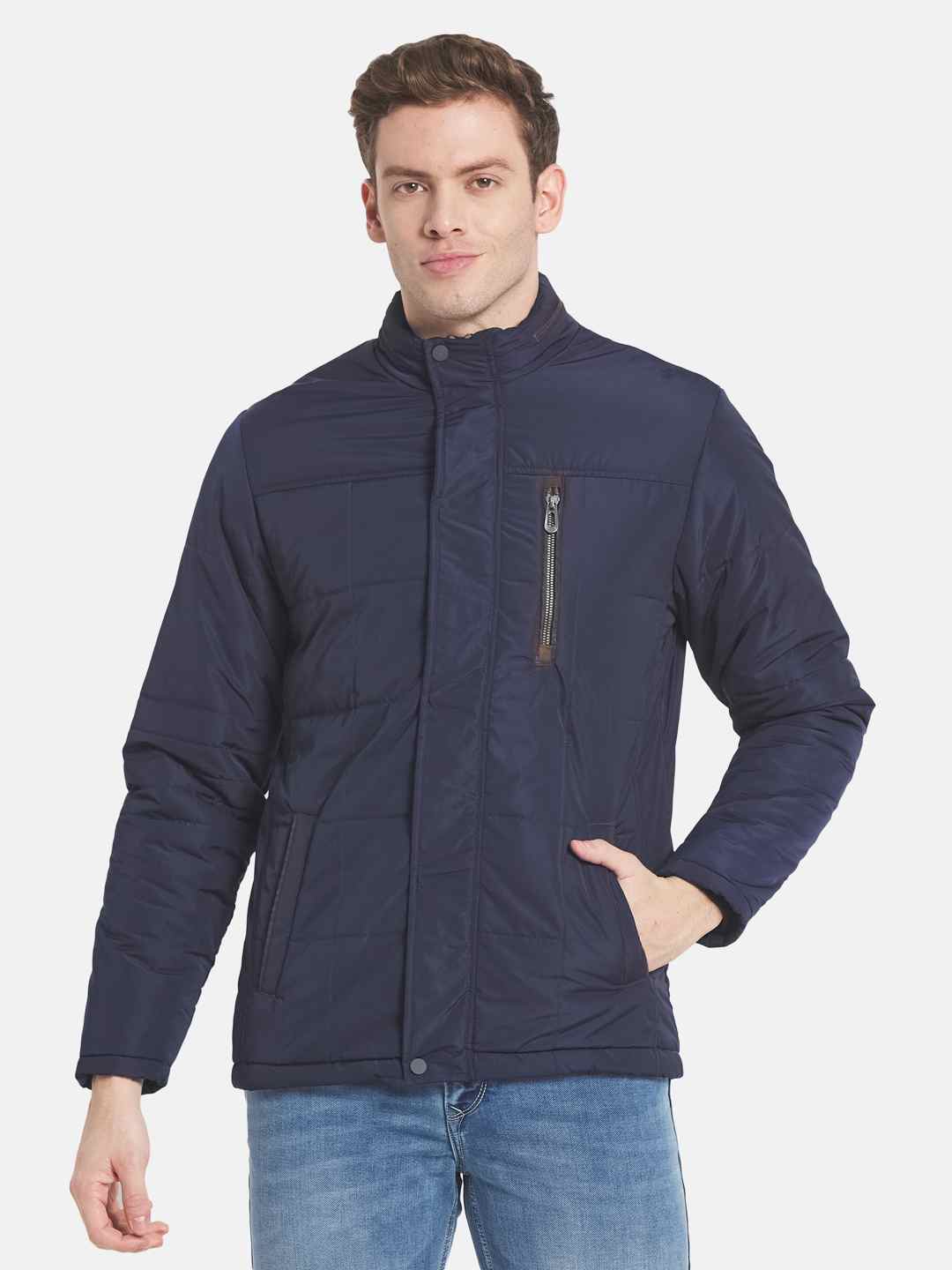 Mettle Men Solid Padded Jacket