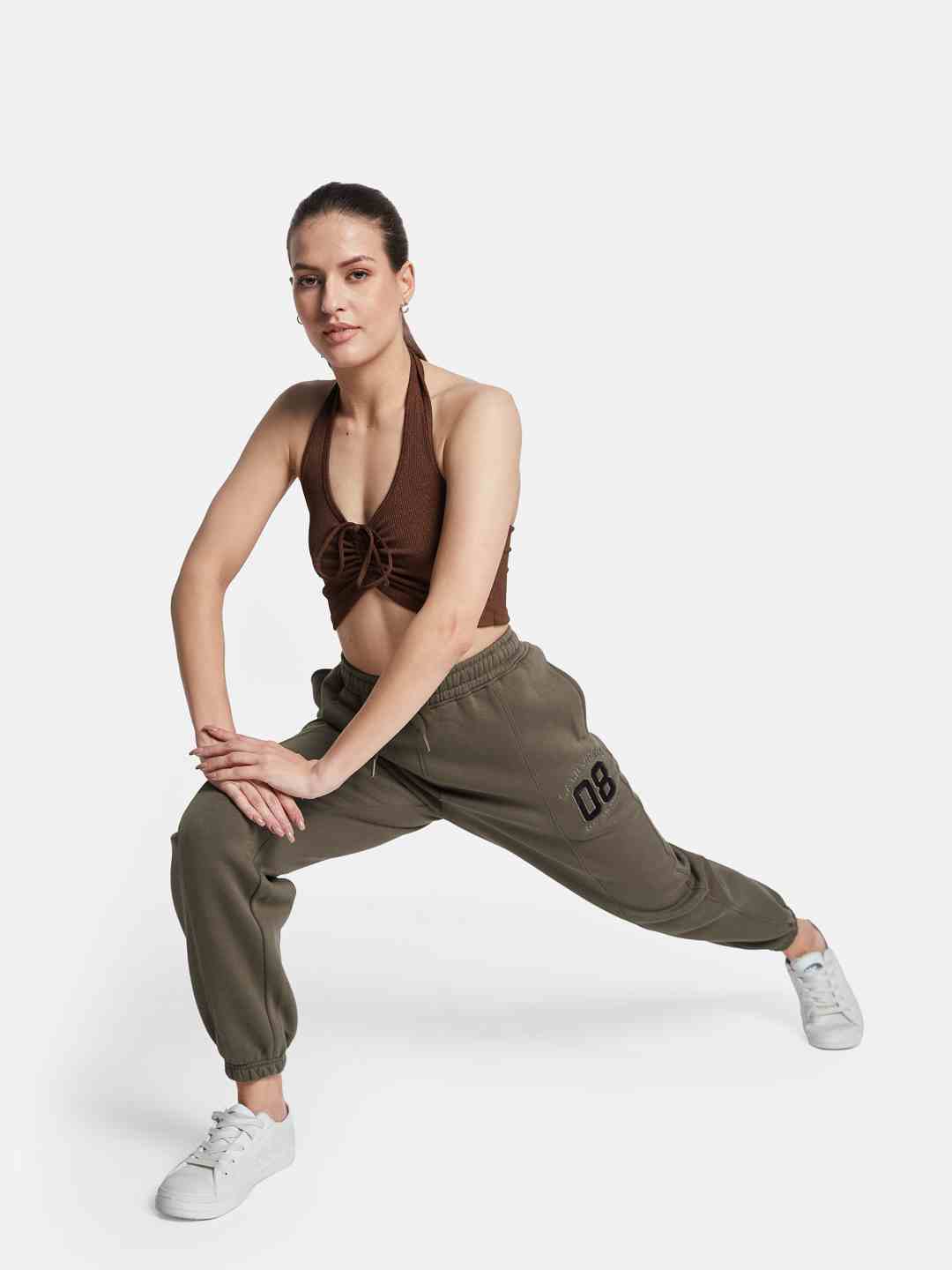METTLE Women Mid Rise Fleece Joggers