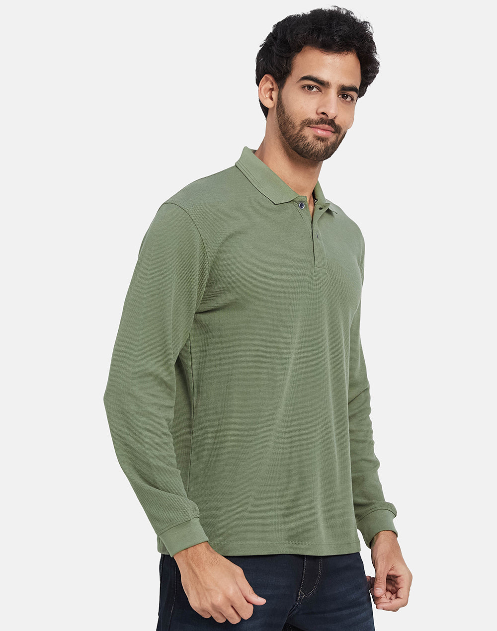 Mettle Polo Collar Cotton T-Shirt