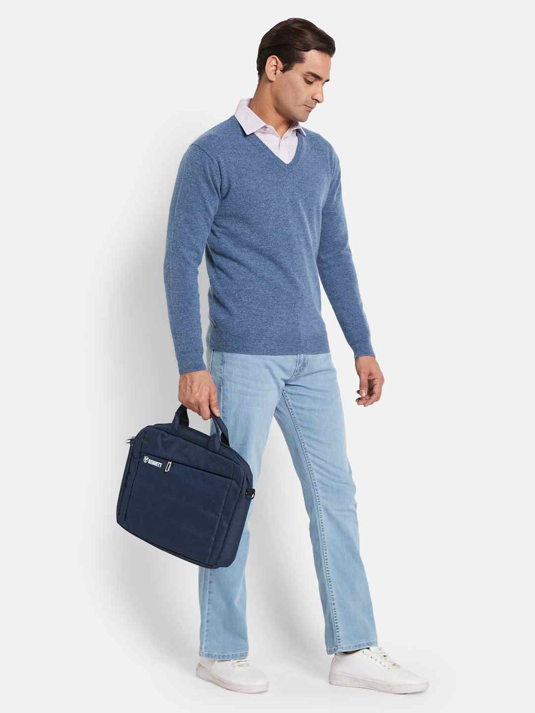 METTLE Men Woollen Pullover