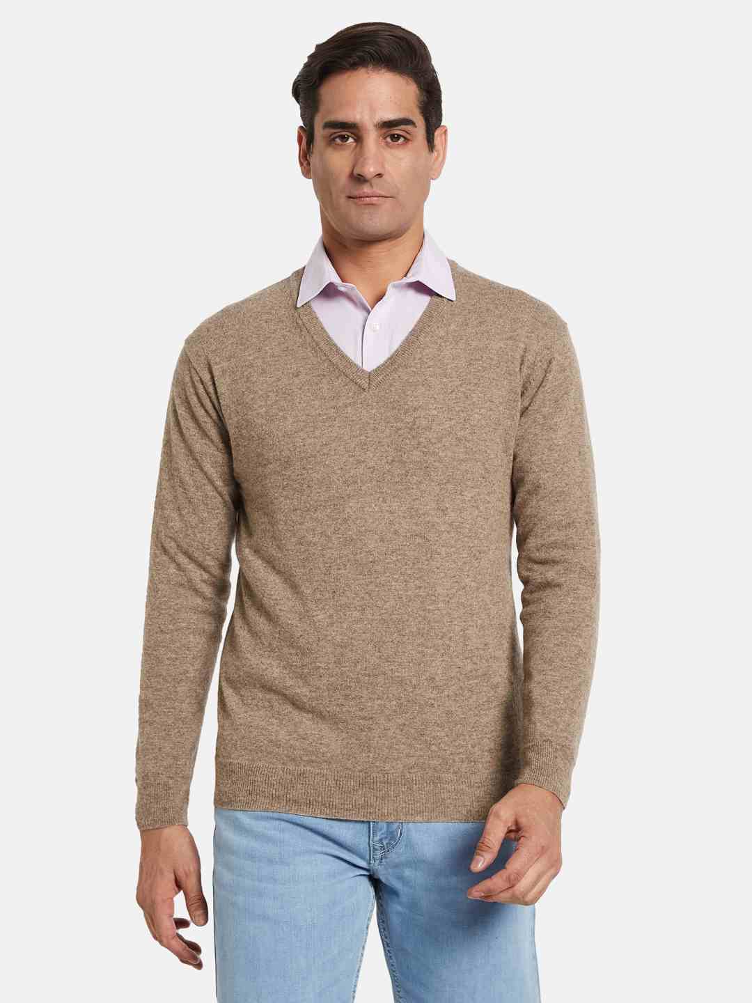 METTLE Men Woollen Pullover