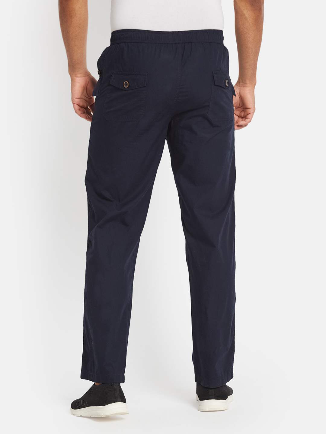 Octave Men Cotton Mid-Rise Regular Trousers