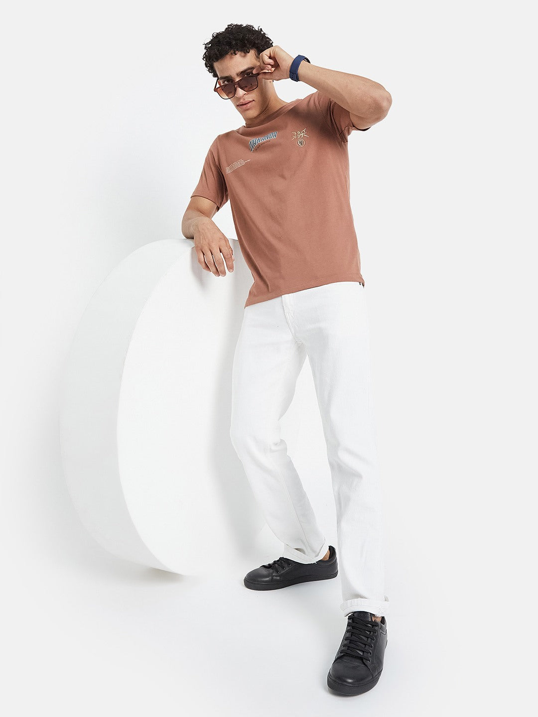 Octave Men Printed T-shirt