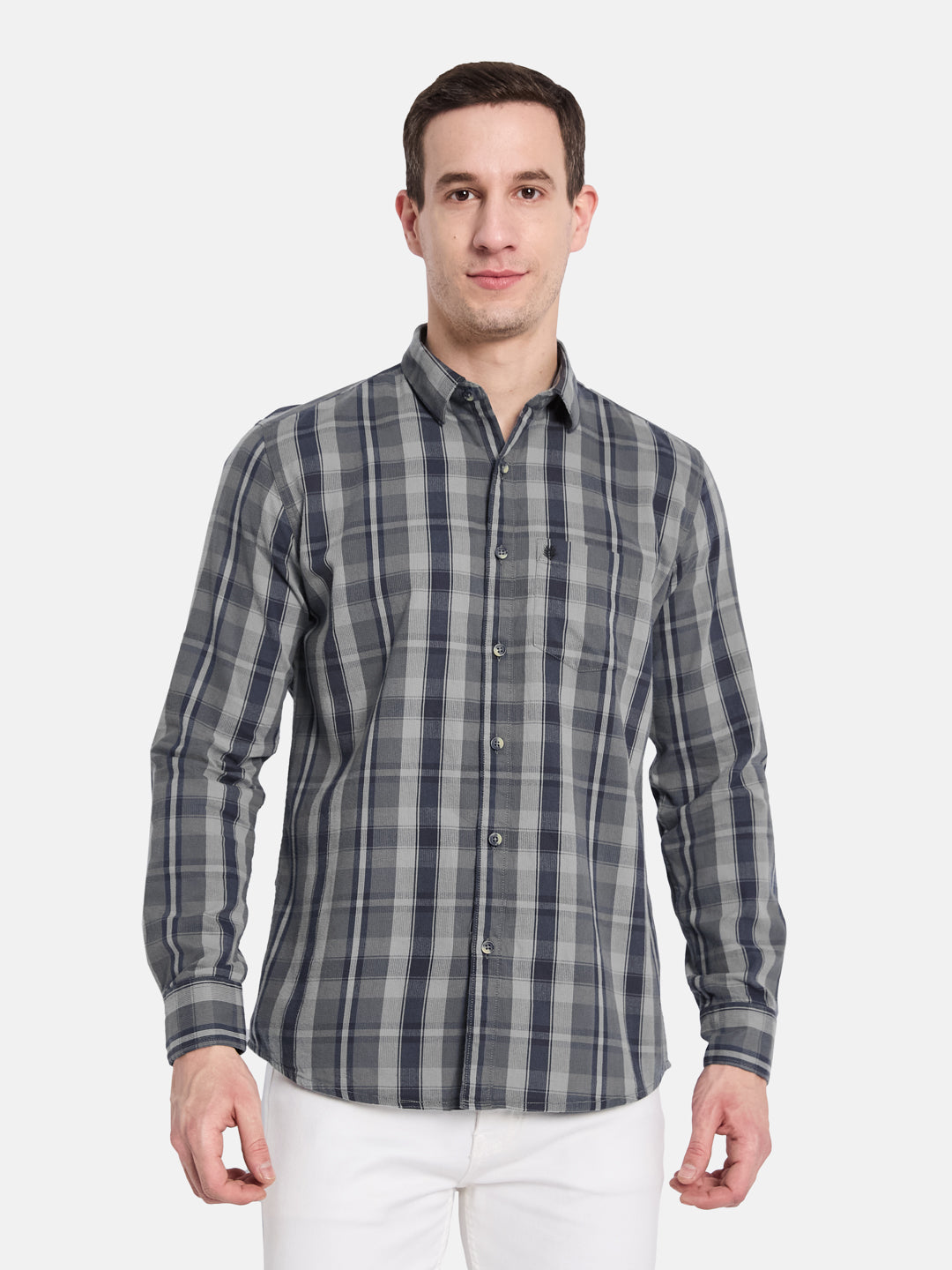 METTLE Men Multi Stripes Opaque Striped Casual Shirt