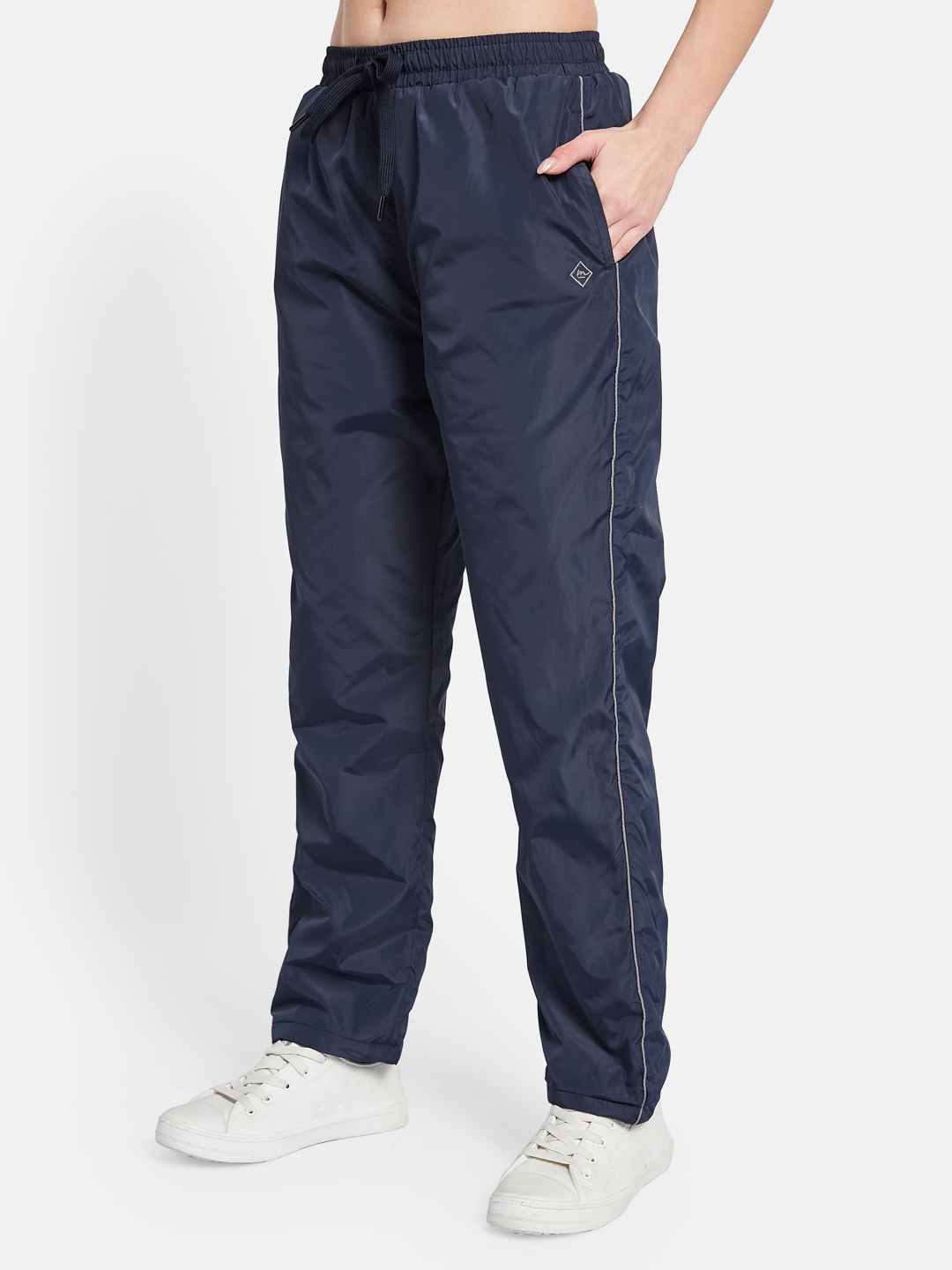 METTLE Women Cotton Mid Rise Track Pants