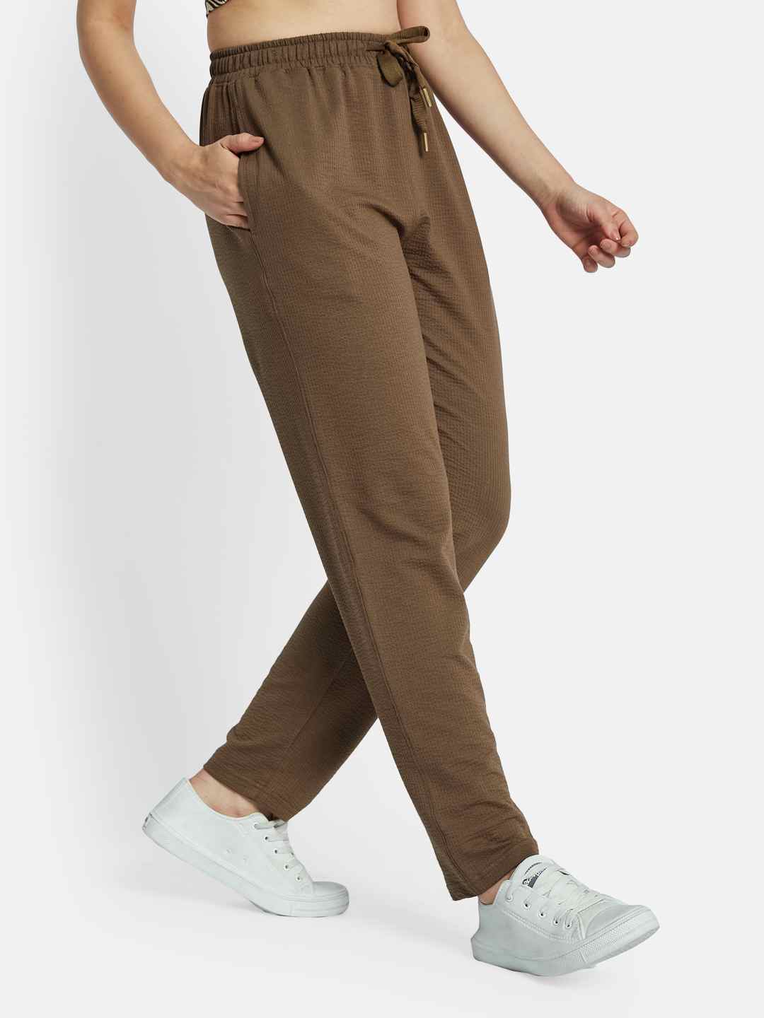 METTLE Women Textured Track Pants