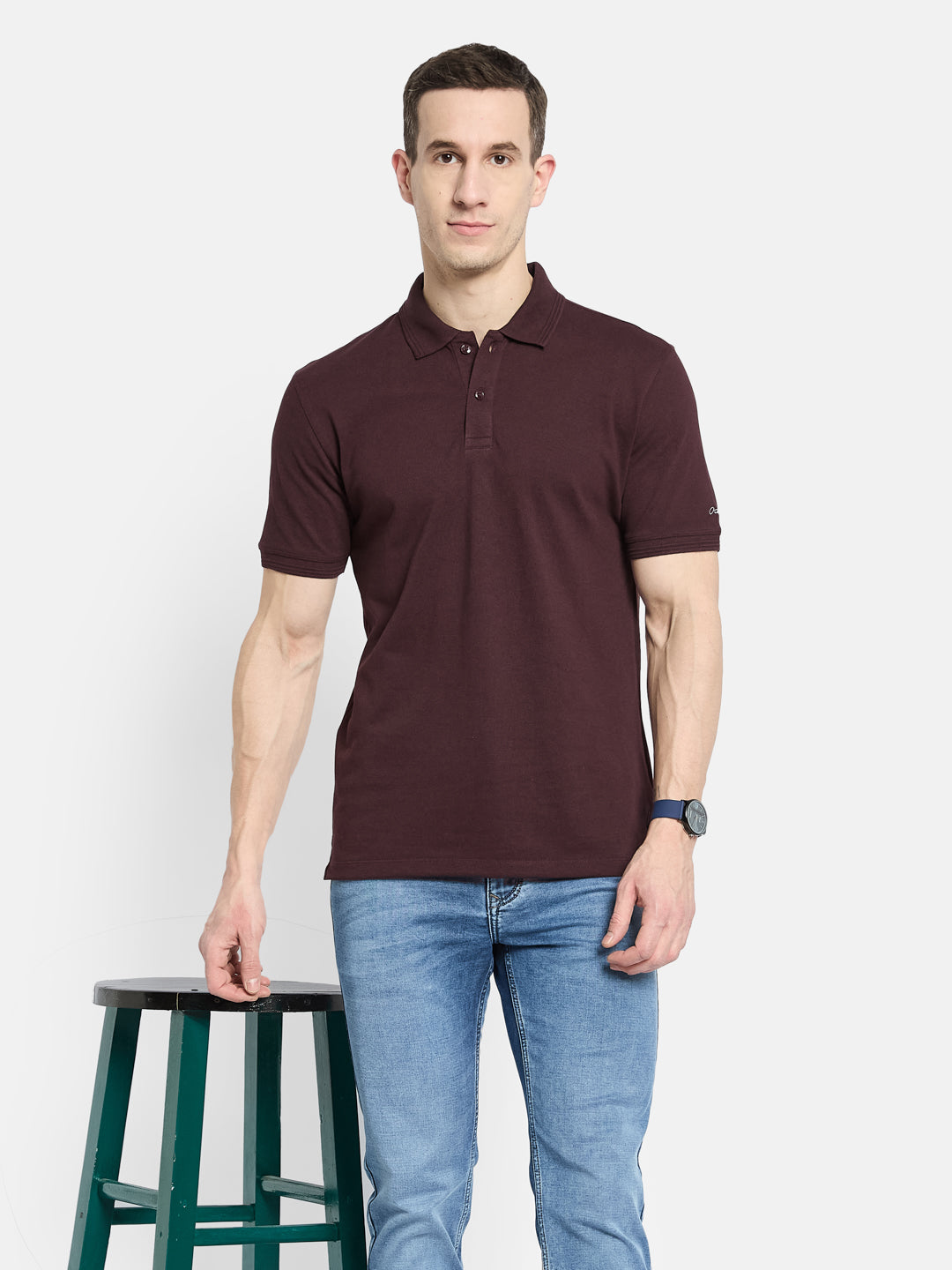 Octave Men Polo Collar T-shirt