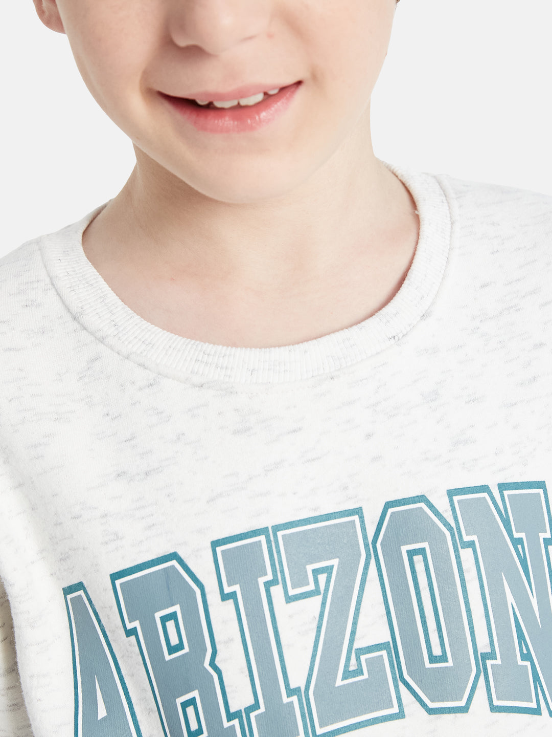 Octave Boys Typography Printed Fleece Sweatshirt