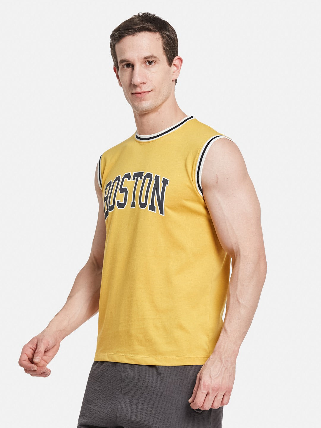 Octave Men Typography Printed Applique T-shirt