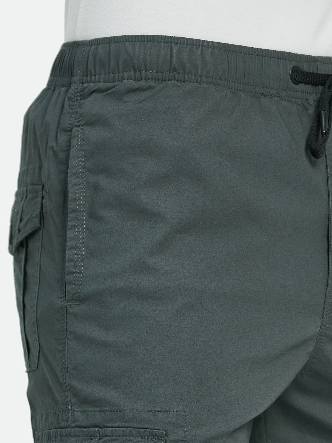 Octave Men Cotton Mid-Rise Cargo Track Pant