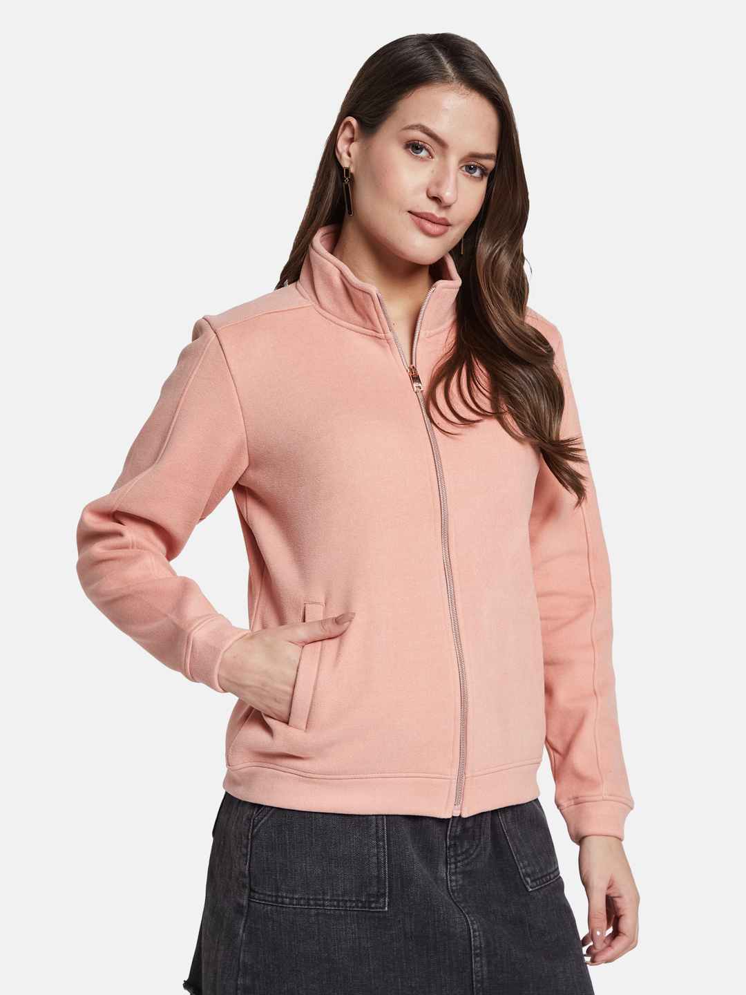 METTLE Women Front-Open Sweatshirt