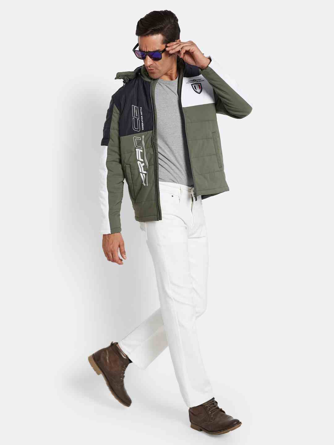 METTLE Men Colourblocked Jacket