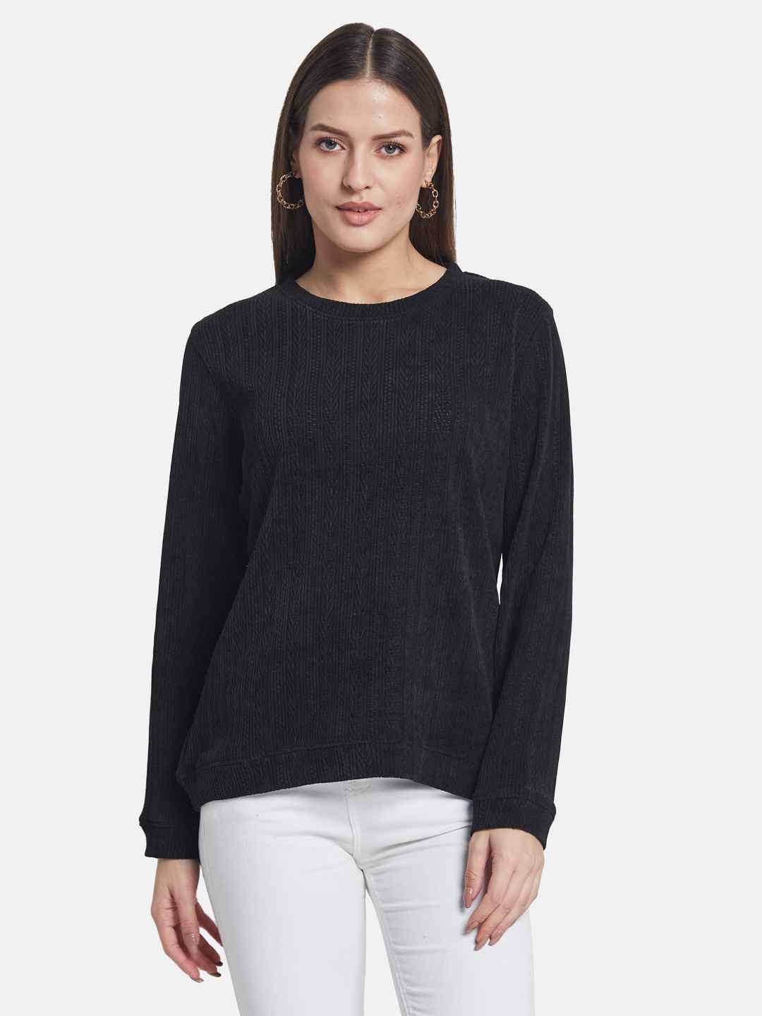 METTLE Women Round Neck Sweatshirt
