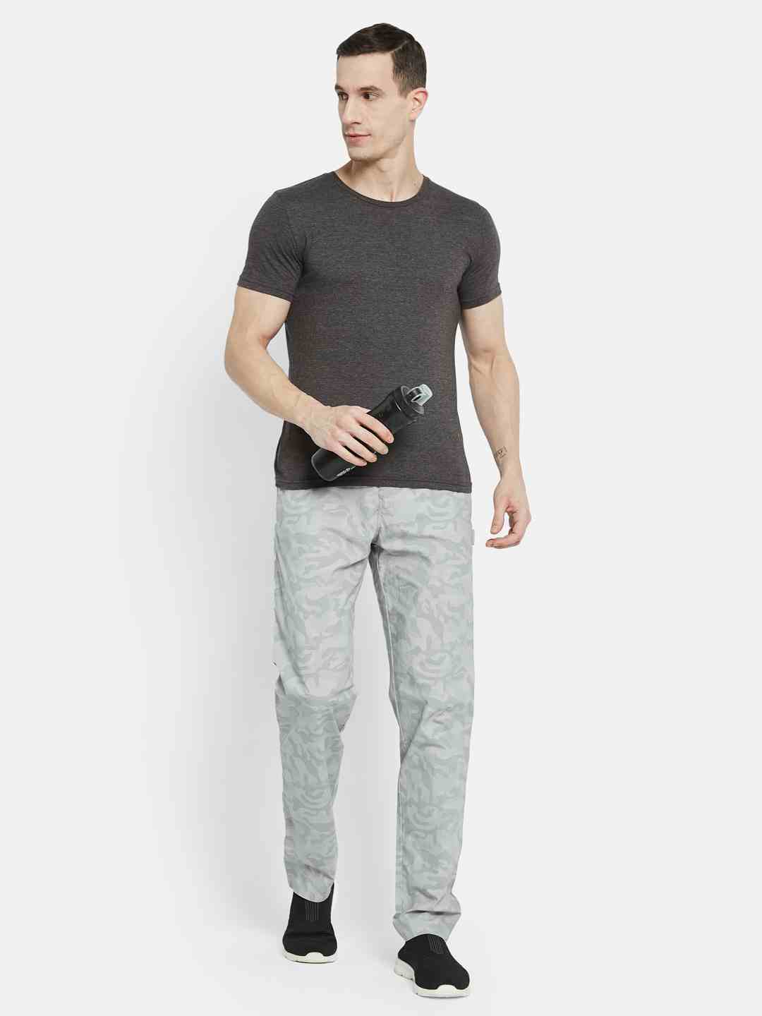 Octave Men Printed Cotton Track Pants