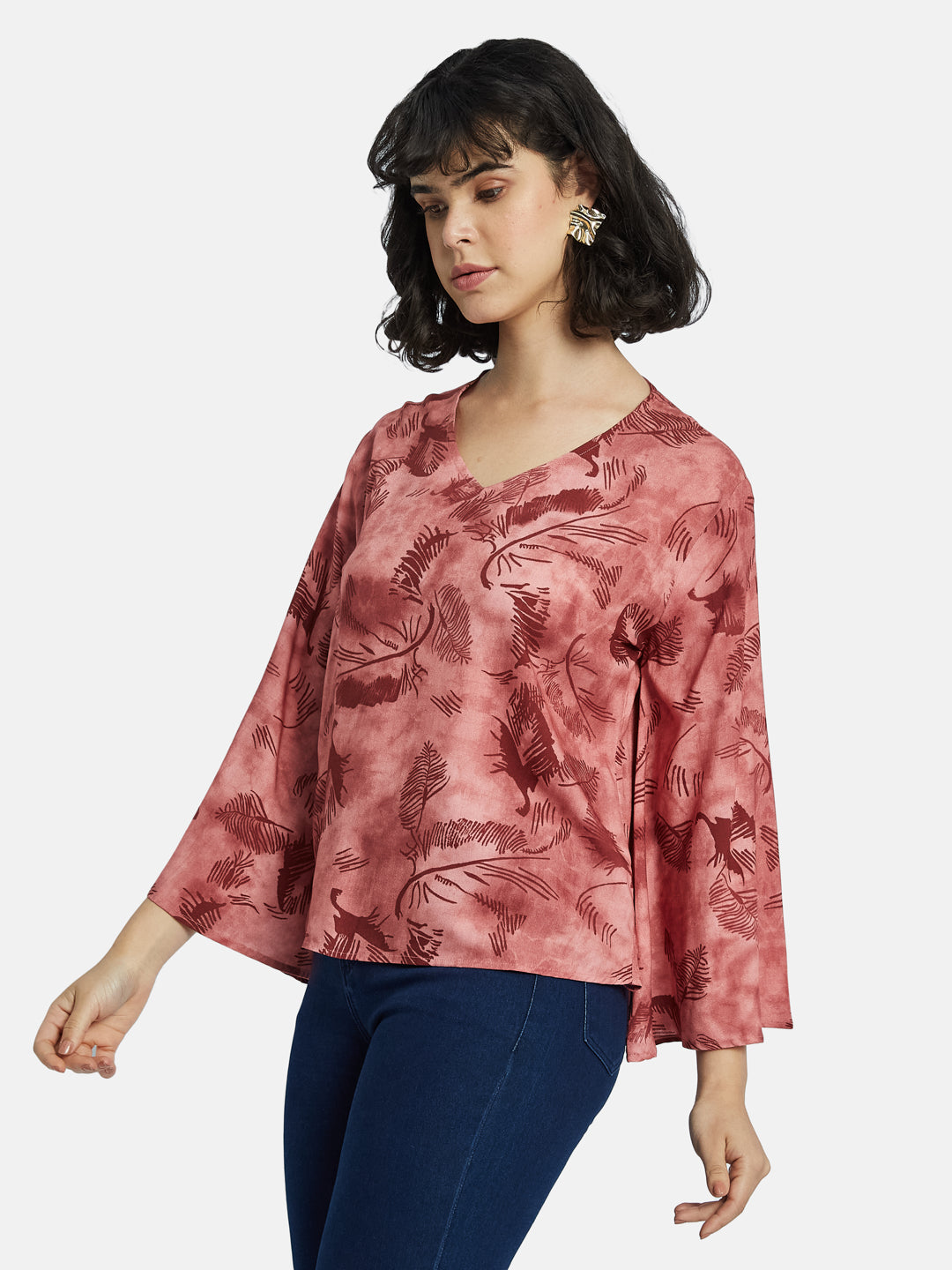 METTLE Floral Print Cotton Top