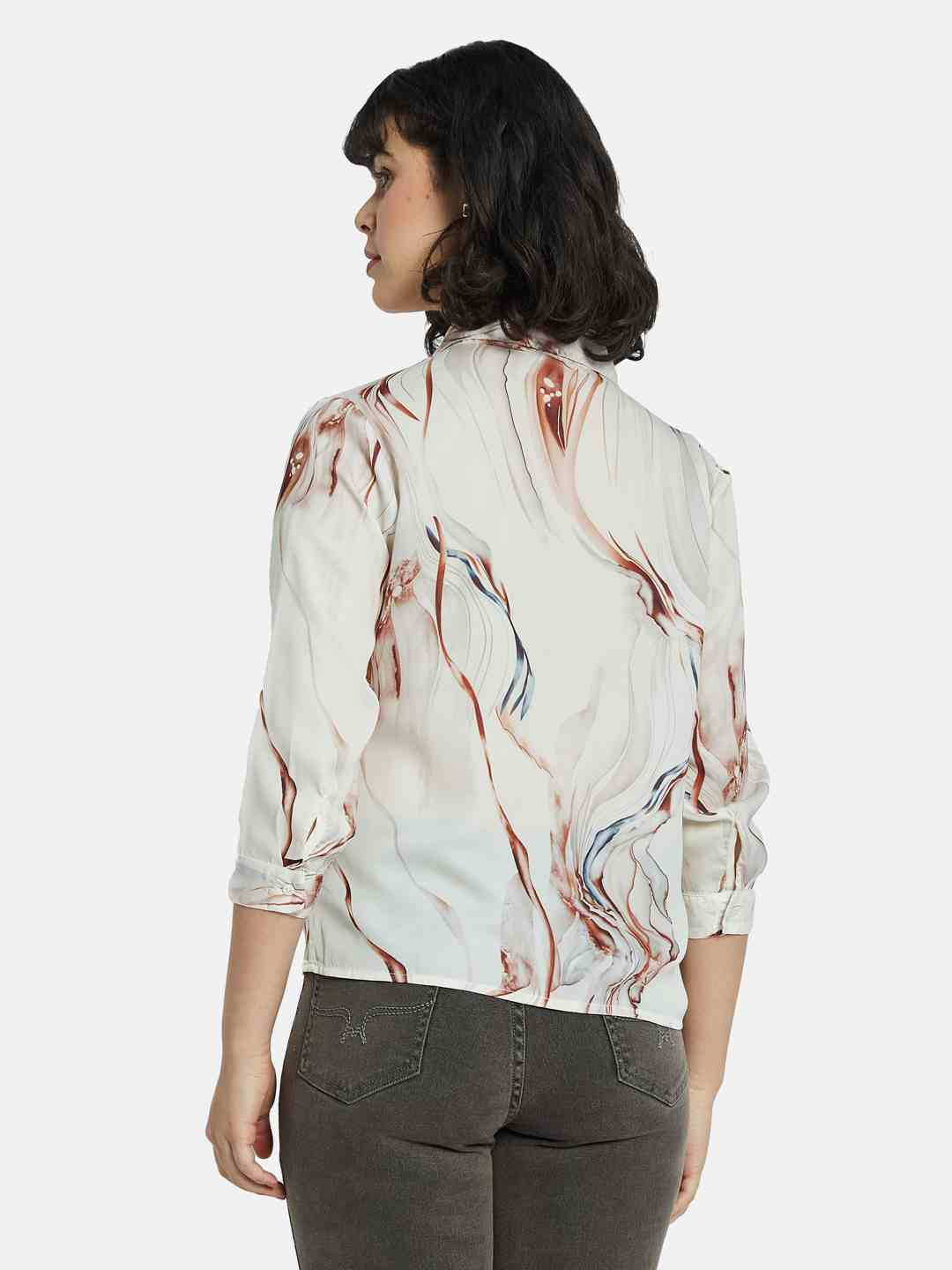 METTLE Women Floral Opaque Printed Casual Shirt