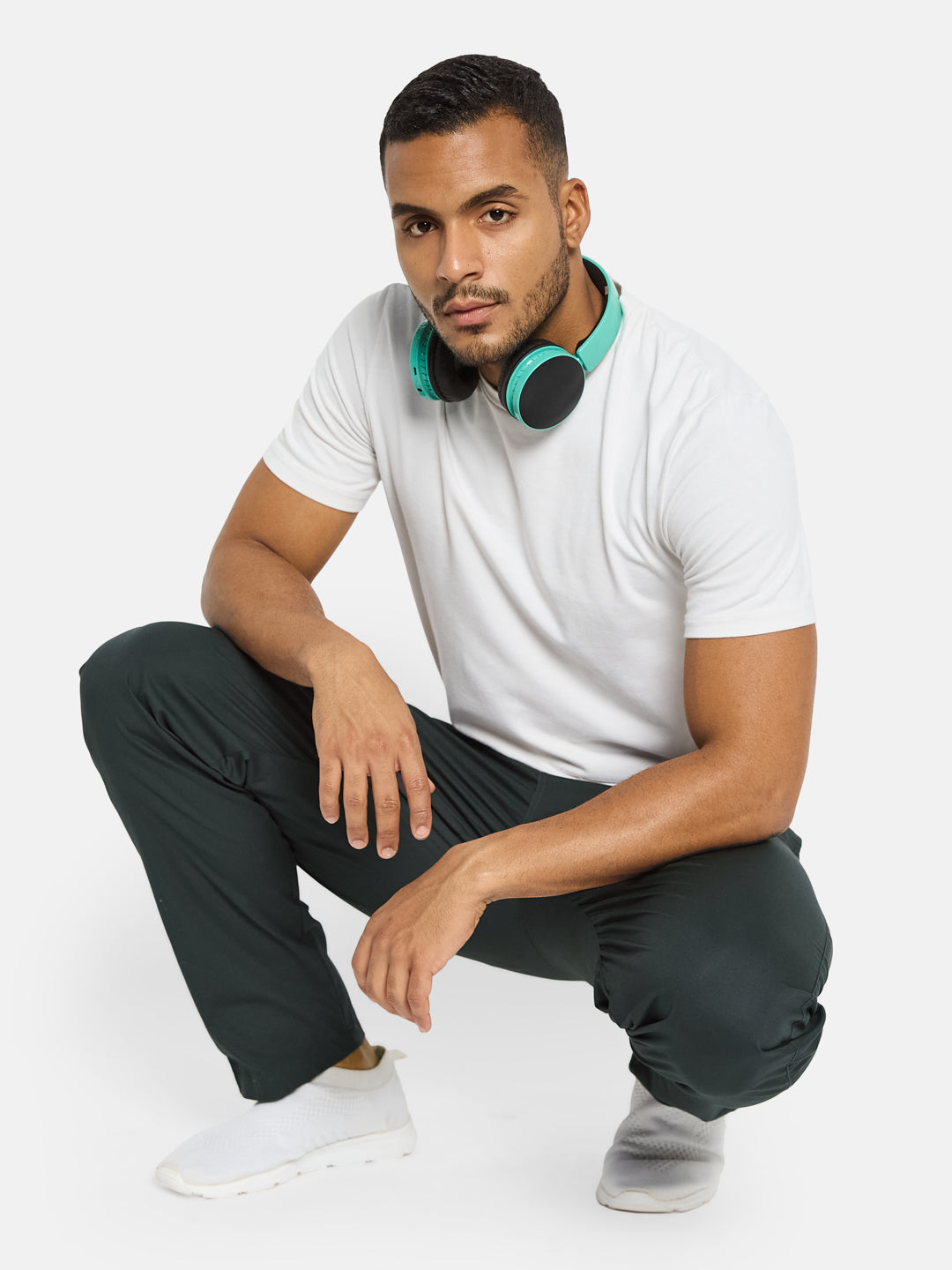 Octave Men Cotton Mid-Rise Track Pants