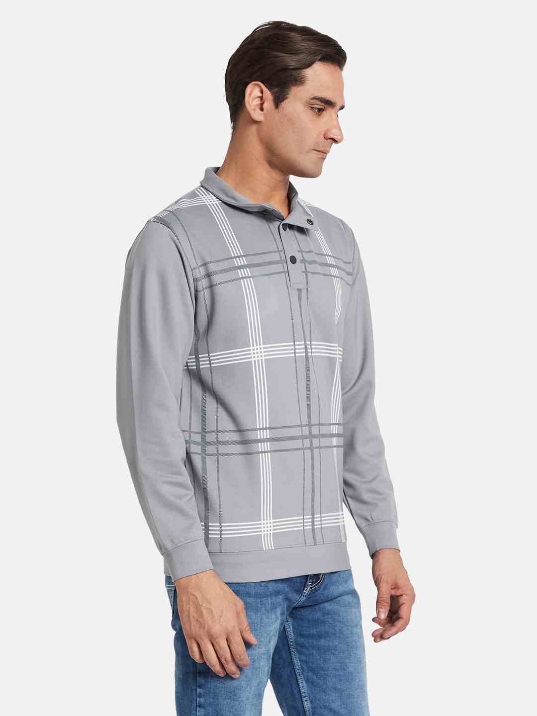 Octave Men Striped Pullover Sweatshirt