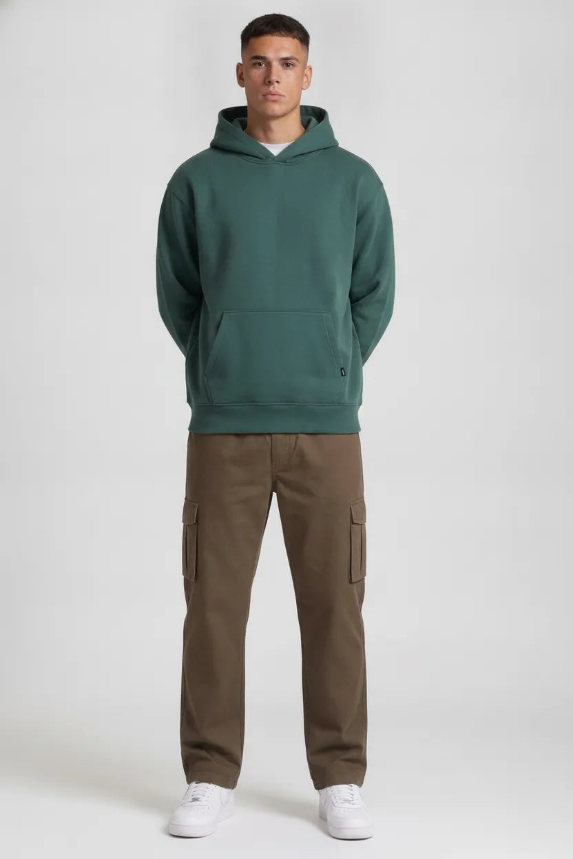 Men’s Duck Brown Cotton Poplin Cargo Lower with Drawstring