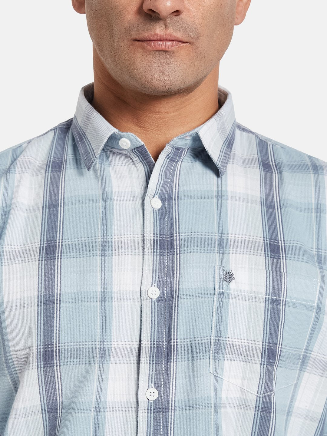 METTLE Men Opaque Checked Casual Shirt
