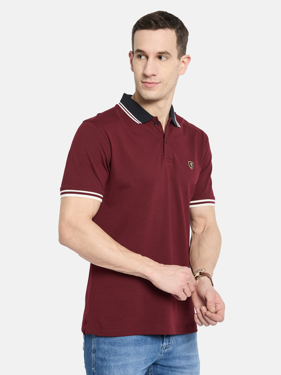 Octave Men Polo Collar T-shirt