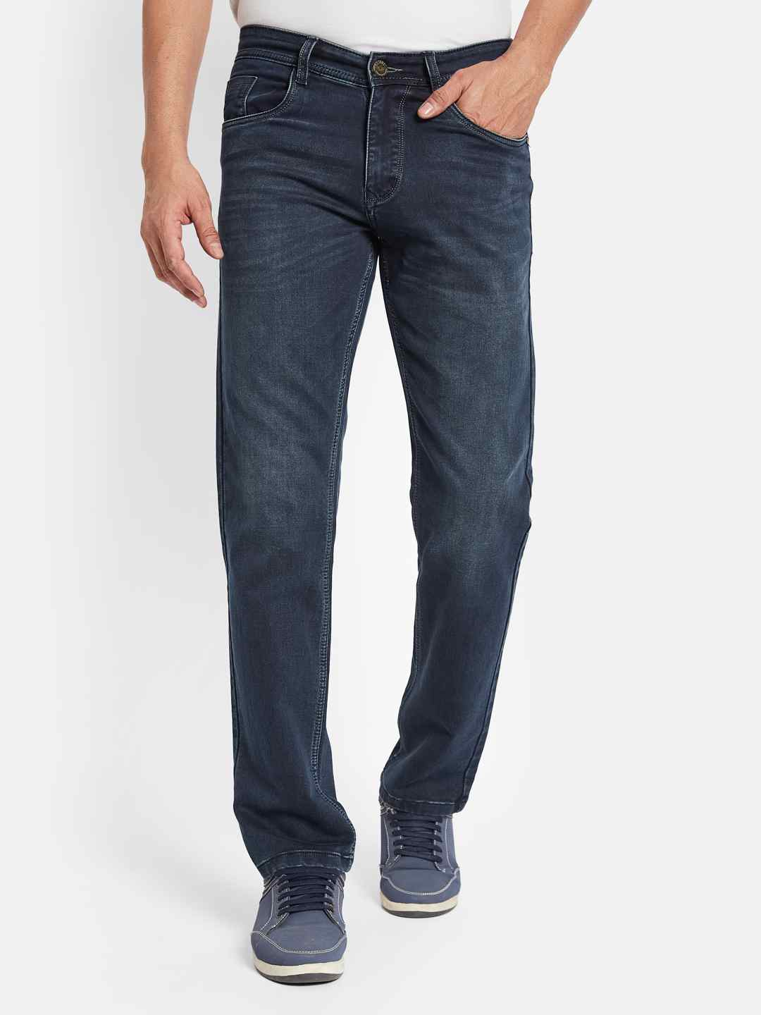 Octave Men Straight Fit Stretchable Jeans