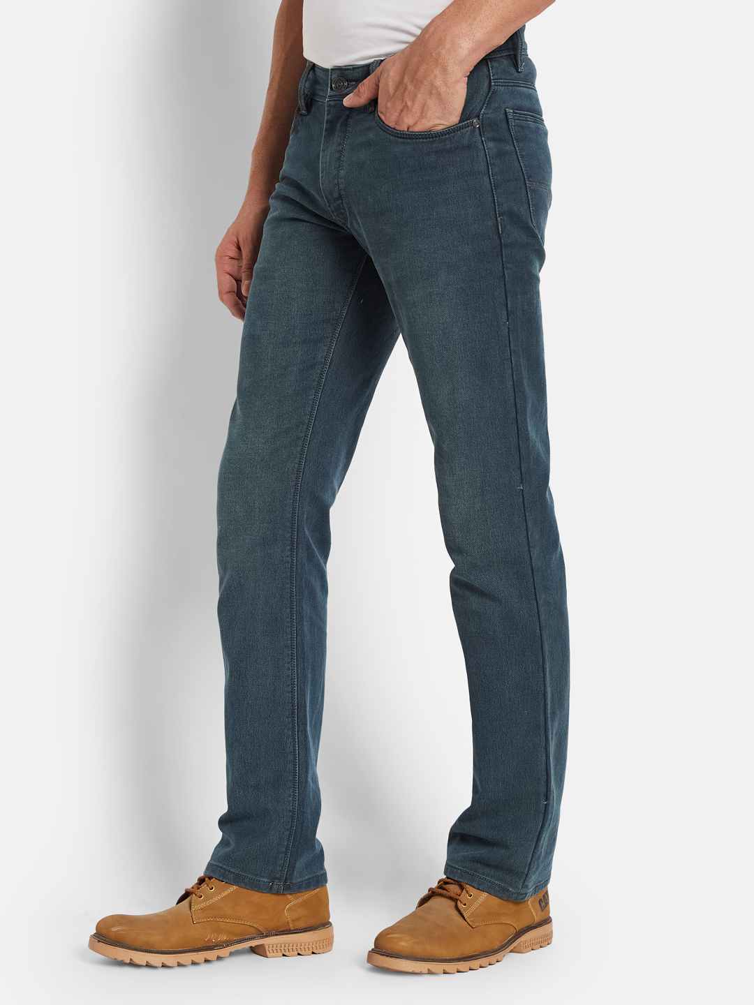 Octave Men Straight Fit Highly Distressed Stretchable Jeans