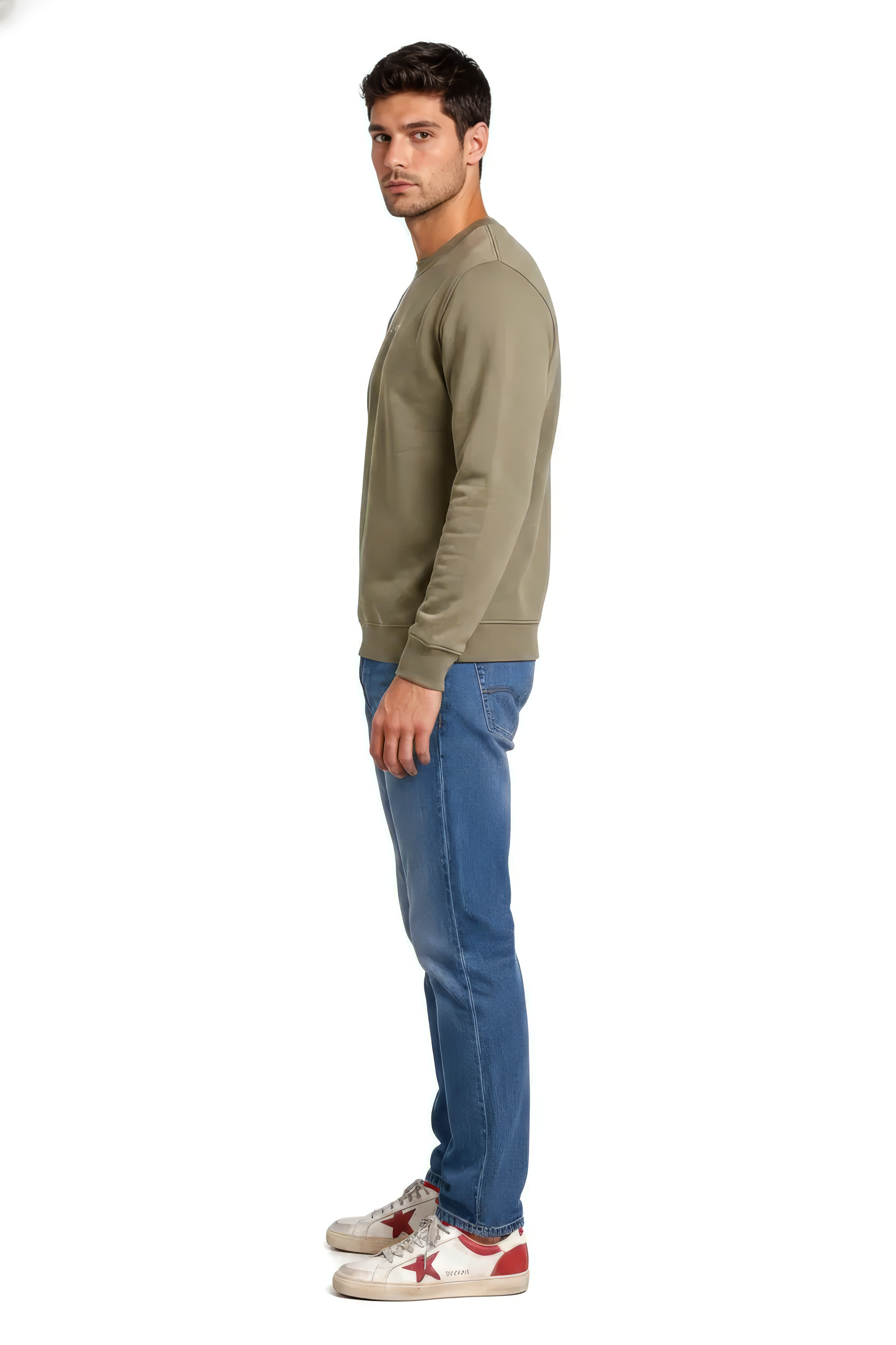 Men’s Premium Oak Crew Neck Cotton Fleece Sweatshirt