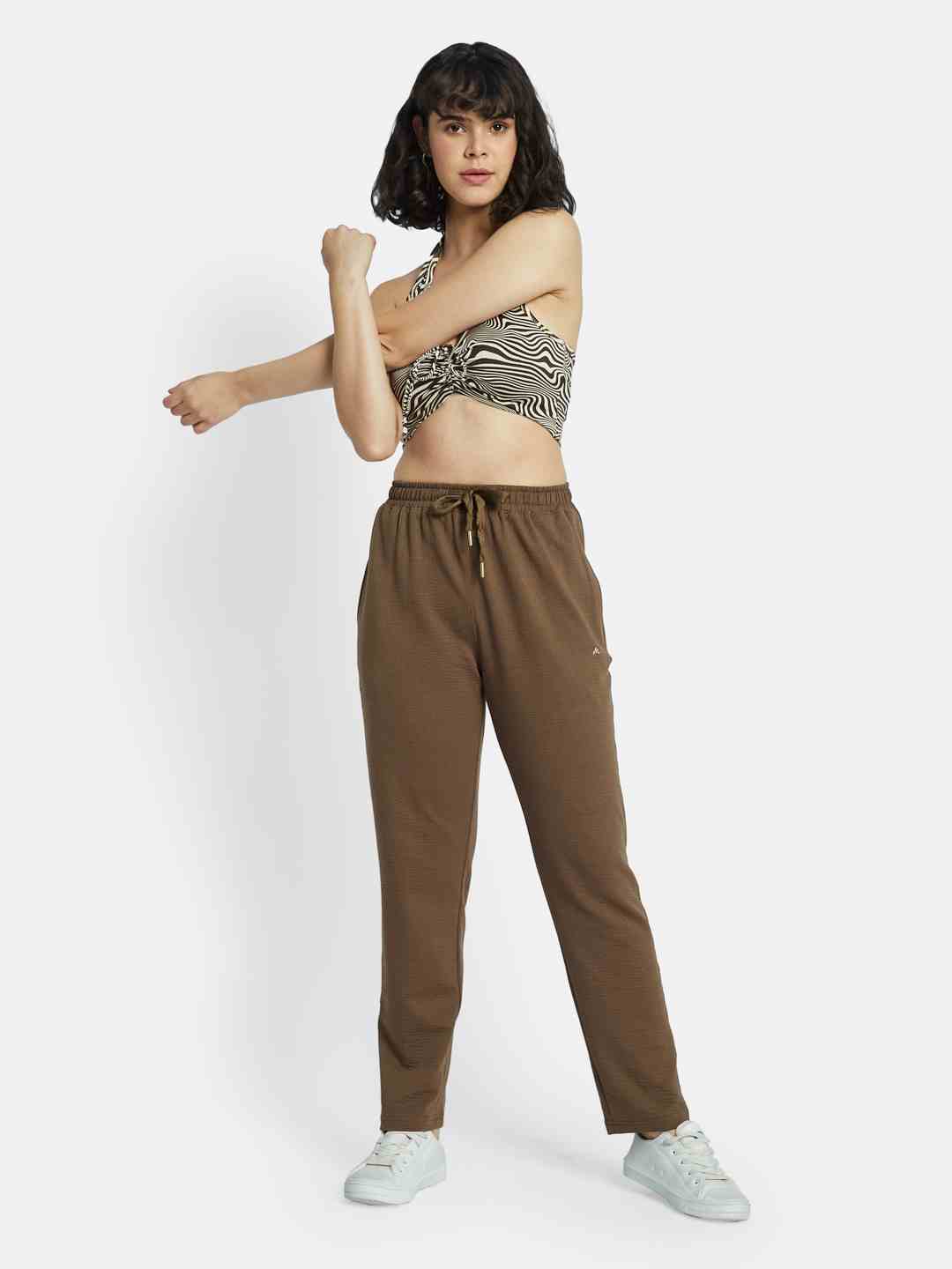 METTLE Women Textured Track Pants