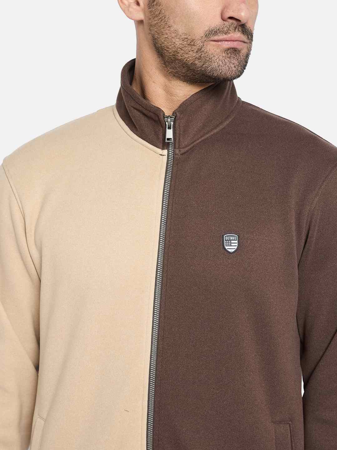 Octave Men Colourblocked Mid Rise Tracksuit