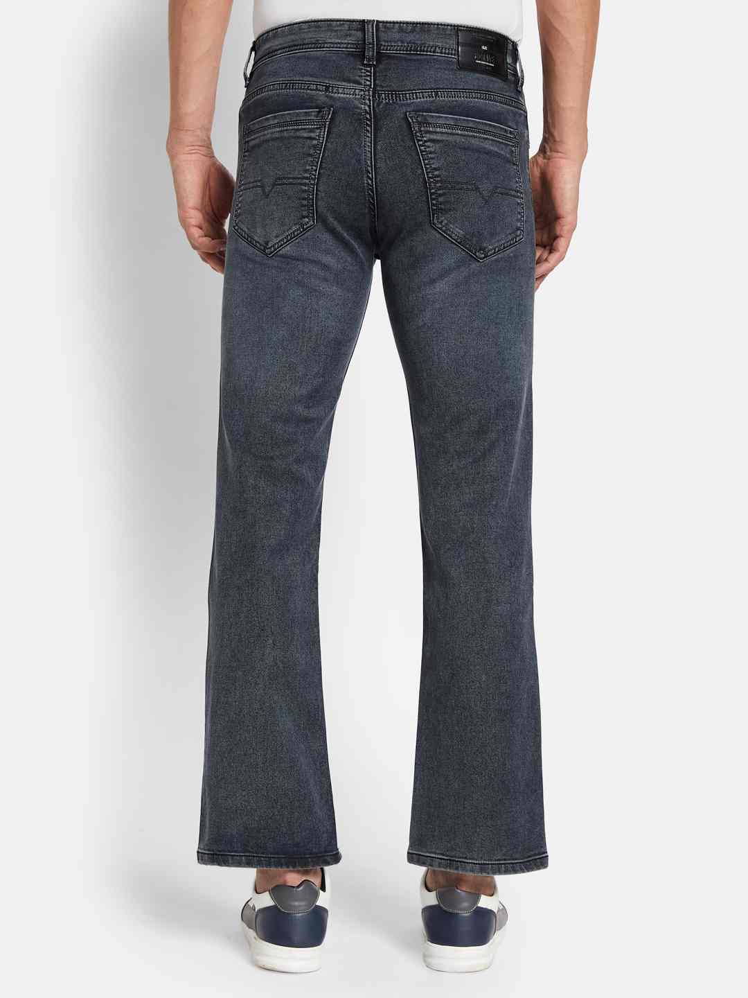 Octave Men Bootcut Low Distress Stretchable Jeans