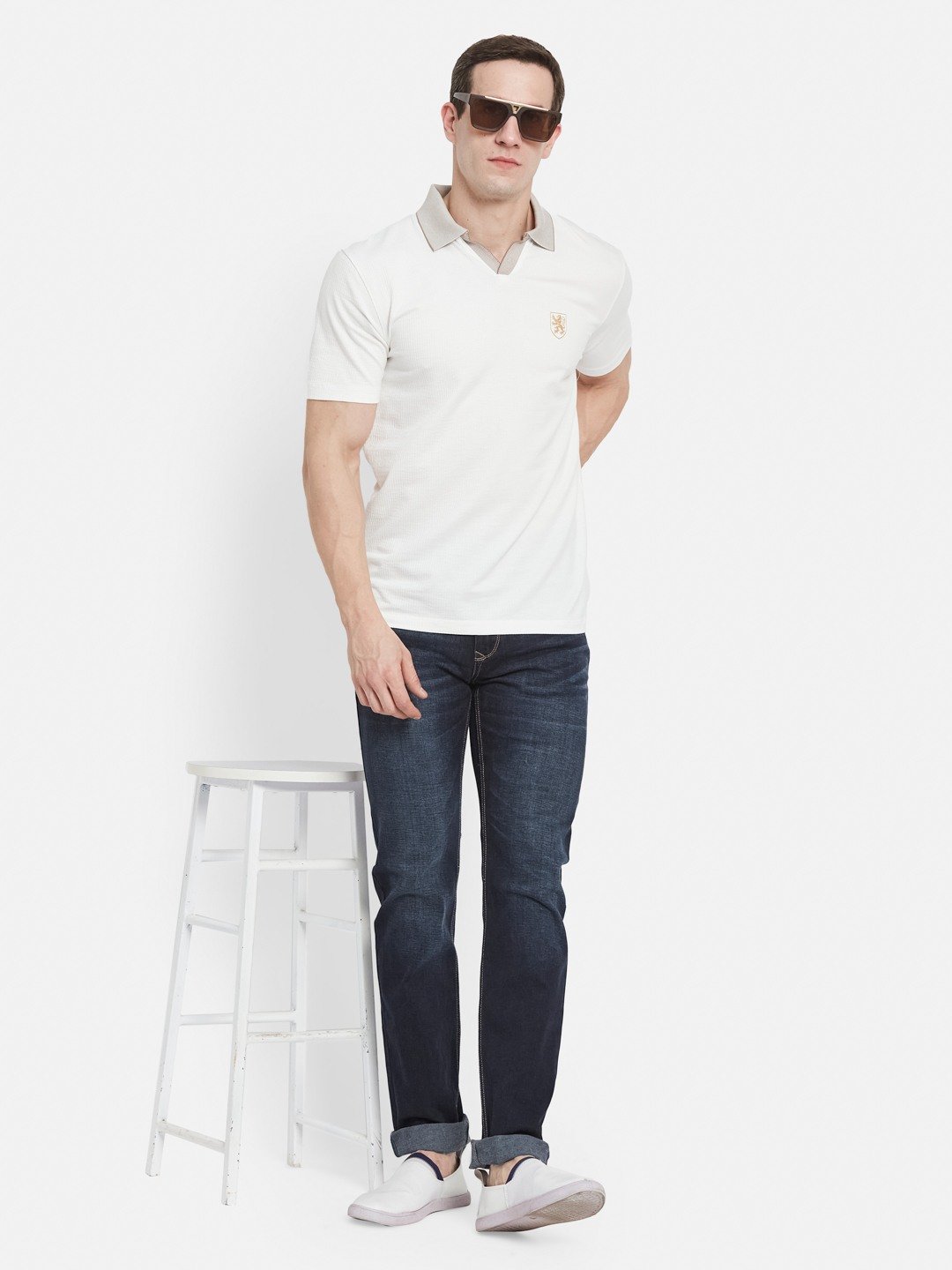 Octave Men Heavy Fade Slim Fit Stretchable Jeans
