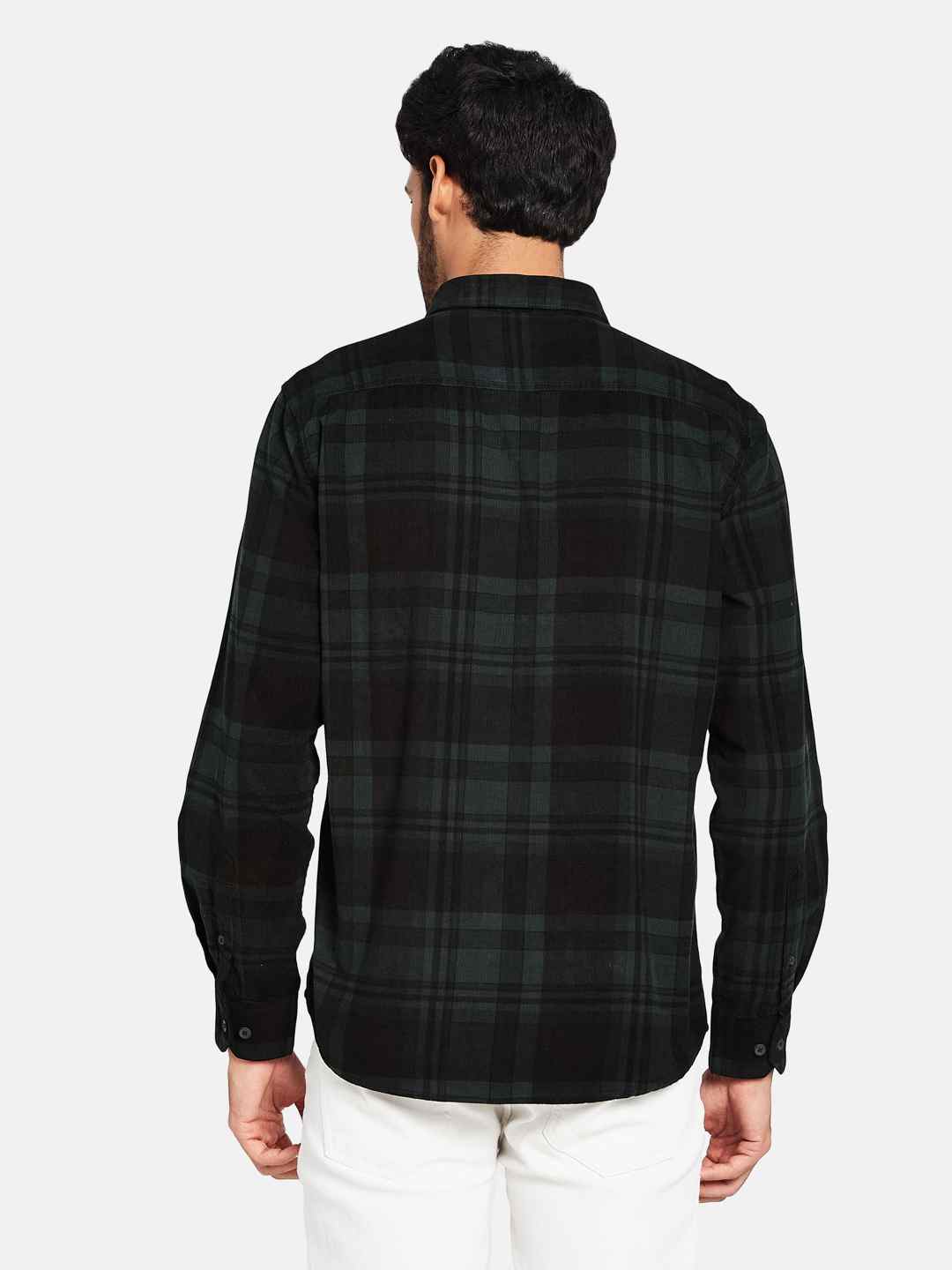 Mettle Tartan Checked Cotton Casual Shirt