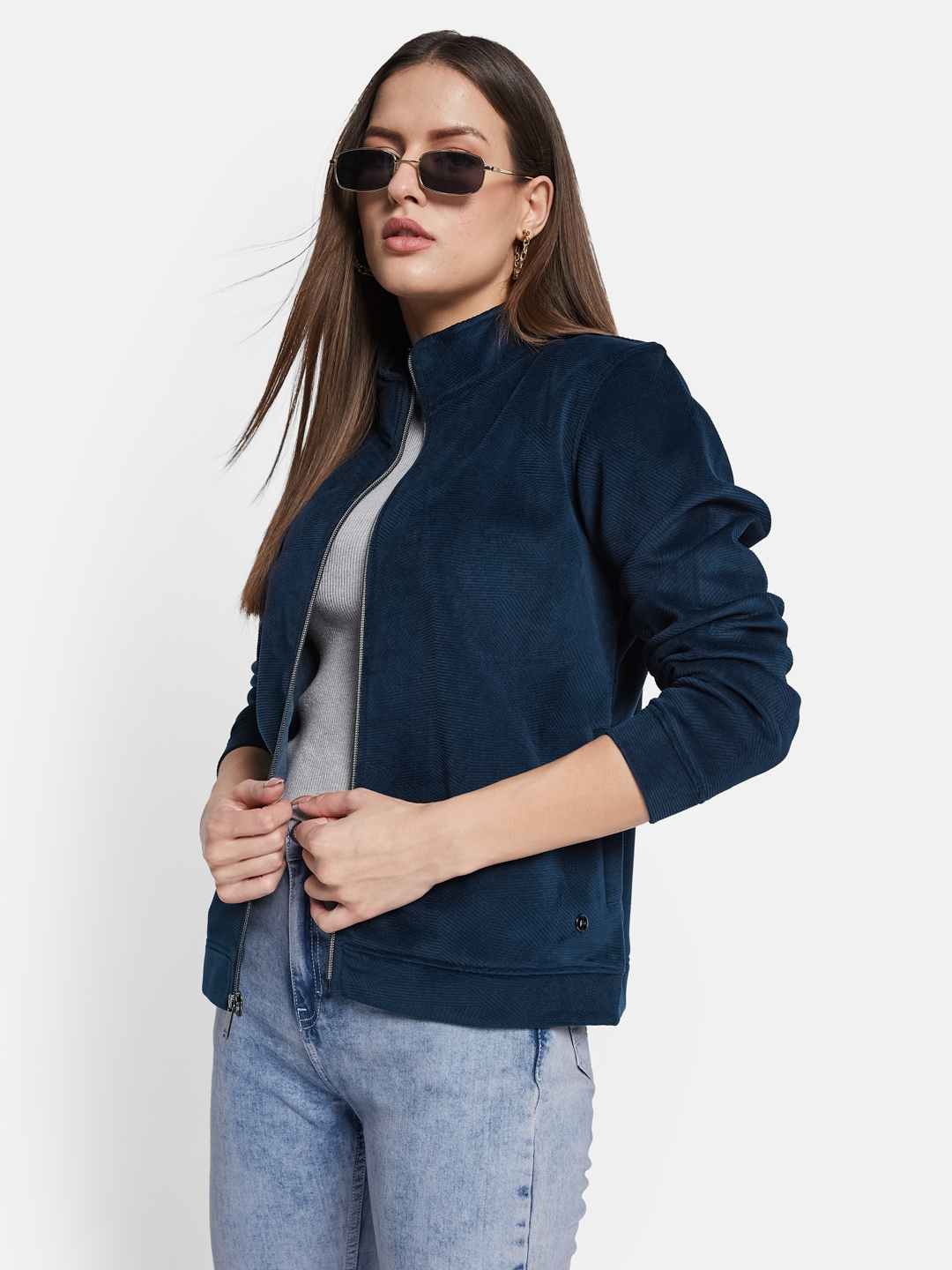 METTLE Women Front-Open Sweatshirt